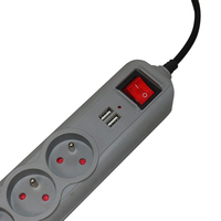 Prises de chargeur USB certifiées CE de type français 5 gangs