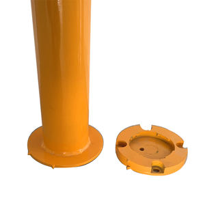 屋外ドライブウェイ取り外し可能なアルミニウムセキュリティポストロードサイドメタルモバイルボラードストリート歩道交通バリア - Product Image 3