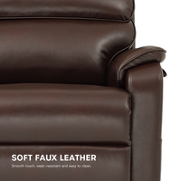Chaise élévatrice à puissance de 500 LBS pour les utilisateurs grands et grands, avec massage et chaleur à 4 points, inclinaison profonde à 170 ° pour une relaxation complète du corps
