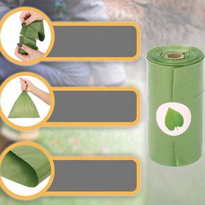 Disposable <b>Compostable</b> Pet Dog Poop <b>Bags</b> Biodegradable Poop Baggies Dispenser Holders Carrier Waste <b>Bag</b> for Dog - Product Image 4