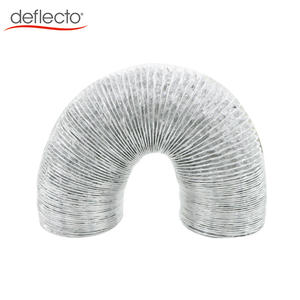 أنابيب هواء من الألومنيوم 32 قدمًا مزدوجة الطبقة أحادية أنابيب رقائق الألومنيوم المرنة خرطوم مجفف تلسكوبي غير معزول للتهوية HVAC - Product Image 4