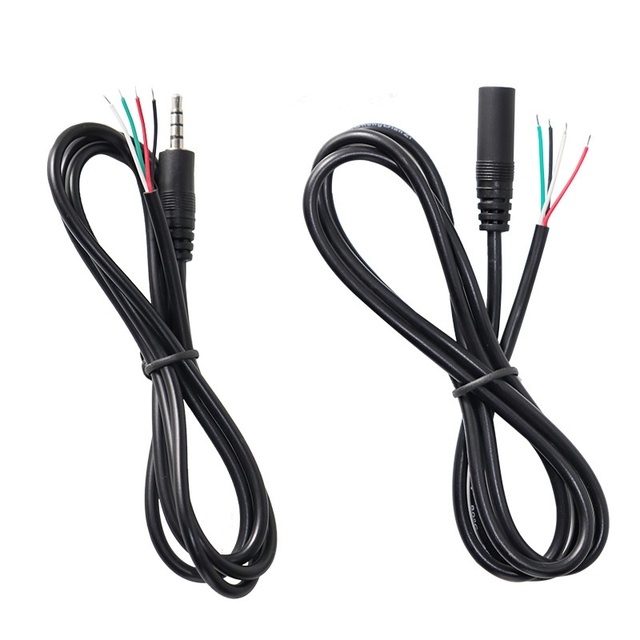 Wholesale 3.5mm Audio Mono Male Female PVC Jacket Copper Conductor Non-shielded Headphone AUX Connection Audio Extension Cable