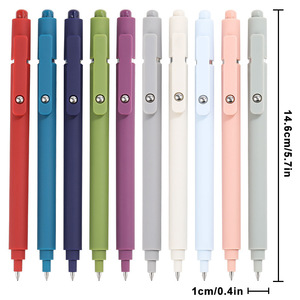 Stylos à encre gel à séchage rapide, pointe fine, rétractables, encre noire, écriture fluide, papeterie, fournitures scolaires - Product Image 1