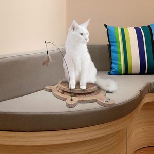 New Factory Custom Shaped Wood <b>Cat</b> Tree with Interactive Scratching Surface Easy Assembly for Indoor Use - Product Image 2