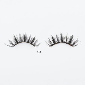 Nouvelles extensions <span class=keywords><strong>de</strong></span> <span class=keywords><strong>cils</strong></span> naturelles noires <span class=keywords><strong>magnétiques</strong></span> douces réutilisables Yalee faites à la main avec applicateur 8-15MM Courbure C/D - Product Image 2