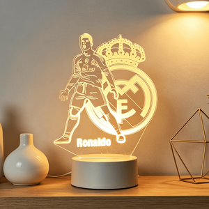 Lámpara <span class=keywords><strong>de</strong></span> Noche 3D <span class=keywords><strong>de</strong></span> Fábrica al por Mayor, Luces Nocturnas LED Coloridas Luminosas, Decoración del Hogar, Control Remoto, Lámpara <span class=keywords><strong>de</strong></span> Mesa Acrílica con Forma <span class=keywords><strong>de</strong></span> Balón <span class=keywords><strong>de</strong></span> Fútbol - Product Image 4