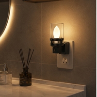 Veilleuse sans flamme LOHAS, lumière créative à brancher avec capteur crépusculaire LED pour chambre et couloir
