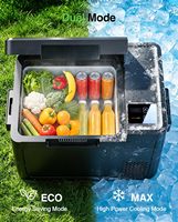 Réfrigérateur de voiture grande capacité 25L 26QT, réfrigérateur à compresseur 12V 24V, glacière électrique alimentée par batterie