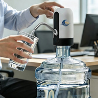 Pompe à eau potable électrique USB portable pour la maison et l'extérieur, mini pompe filtrante pour bouteille d'eau d'un gallon