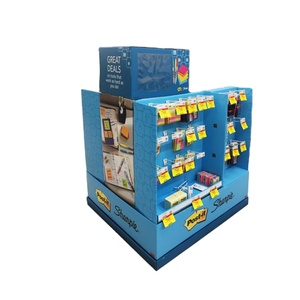 Pop marketing cardboard perfume shop floor display stand for book store