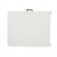 Table pliante portable 6 pieds, blanche, rectangulaire, en plastique, mobilier d'extérieur, pliable, pour banquet, restauration, camping