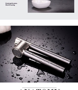 Prensa de Ajo al por Mayor, Triturador de Acero Inoxidable para Cocina, Edición Extendida Desmontable, Utensilios Resistentes al Óxido - Product Image 2