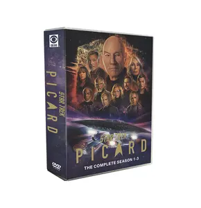Star Trek Picard season 1-3 Latest DVD Movies 9 Discs Factory Wholesale DVD Movies TV Series Cartoon CD Blue ray Free Shipping