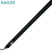 KAILES (KLS) Série K22 PDU de base 32A Monophasé AC 200-240V Industriel 30 prises (C13+C19)+1P Interrupteurs Schneider Aluminium