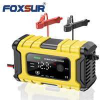 Chargeur de batterie portable FOXSUR FBC1206D, chargeur de veille pour batterie LiFePO4 12V 6A, pour voiture, vélo électrique, bateau