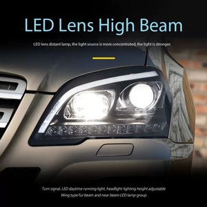 ไฟหน้ารถยนต์แบบดัดแปลง ไฟหน้า LED ไฟเดย์ไลท์ สำหรับรถยนต์เมอร์เซเดส-เบนซ์ W164 ML350 500 ปี 2009-2012 - Product Image 3