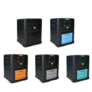Nouvel Arrivage <span class=keywords><strong>Composteur</strong></span> Grand Format 300L (80 Gal) <span class=keywords><strong>en</strong></span> PP Effet <span class=keywords><strong>Bois</strong></span>, Design Esthétique, Breveté, avec Thermomètre et Base Optionnelle - Product Image 1