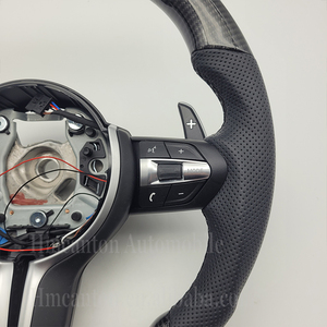 Explosive Models Carbon Fiber Led Perforated Leather for 3 Series 5 Series F20 F30 F90 F01 F02 Car Steering Wheel - Product Image 6