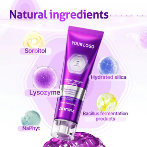 Kem đánh răng trắng tức thì HUNMUI, kem đánh răng màu tím với công nghệ phục hồi màu sắc cho nụ cười rạng rỡ, sản xuất theo đơn đặt hàng riêng (<span class=keywords><strong>ODM</strong></span>). - Product Image 4