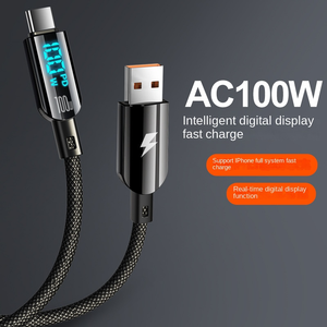 Bán Hàng Nóng 1.2M Pd 100W/60W Thông Minh Hiển Thị Kỹ Thuật Số Dữ Liệu Loại Cáp C Cáp Nhanh Chóng Sạc Cho Loại C Điện Thoại - Product Image 4