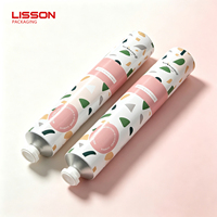 Emballage de tube compressible en aluminium écologique pour crème pour les mains, dentifrice, peinture artistique, avec couvercle octogonal