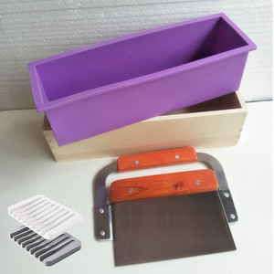 Kit de moules à <span class=keywords><strong>savon</strong></span> <span class=keywords><strong>en</strong></span> silicone avec boîte <span class=keywords><strong>en</strong></span> <span class=keywords><strong>bois</strong></span>, découpeur de <span class=keywords><strong>savon</strong></span>, moules à pain de <span class=keywords><strong>savon</strong></span>, fournitures pour la fabrication de <span class=keywords><strong>savon</strong></span> naturel - Product Image 2