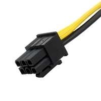Kabel Daya Cantell 0.2M USB Tipe 6-Pin 8-Pin Berlapis PVC untuk GPU CPU Kartu Grafis Kabel Ekstensi PCI-E Kabel Kartu Video