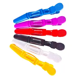 6 màu thiết lập phong cách sơn mài Duckbill người phụ nữ tóc clip, nhựa tóc clip, salon tóc Clip