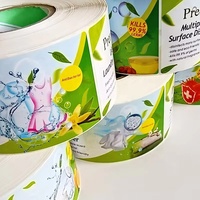 Stiker Botol Deterjen Laundry Label Pribadi Logo Kustom Tahan Air