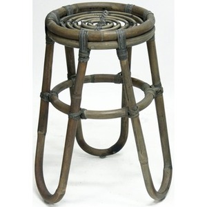 Rustic Handmade Rattan <b>Stool</b> Antique Design Living Room Furniture Home Decor - Product Image 1