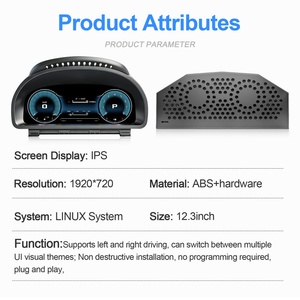 Navihua 12.3 Inch Digital Instrument Cluster <b>for</b> BMW 5 Series F10 F11 F18 2010-2017 CIC NBT Linux System - Product Image 5