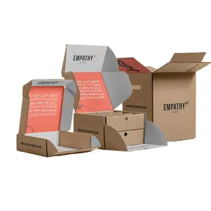 2024 Deluxe Folding Custom Logo Gift Mailing Corrugated Box Shipment Box Support Custom Size And Logo Printing