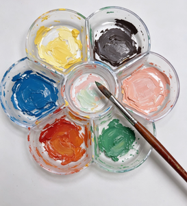 <span class=keywords><strong>Palette</strong></span> de peinture en forme de plateau à 10 compartiments en plastique pour <span class=keywords><strong>aquarelle</strong></span>, acrylique, gouache – Fournitures de peinture pour enfants et débutants - Product Image 3