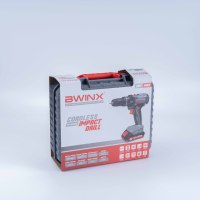 Perceuse à percussion sans fil BWINX de haute qualité 20V, perceuses électriques pour la maçonnerie ou le béton et pour le vissage dans les surfaces difficiles
