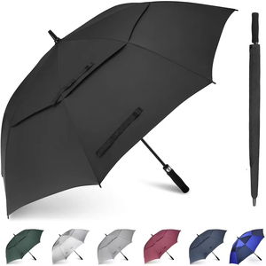 Parapluie <span class=keywords><strong>de</strong></span> <span class=keywords><strong>golf</strong></span> grand format 30 pouces, coupe-vent, ouverture automatique, double couche, surdimensionné, parasol <span class=keywords><strong>de</strong></span> pluie, logo personnalisé, promotionnel, vente en gros - Product Image 2