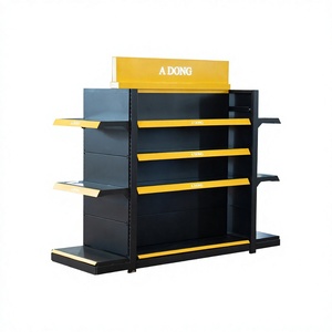 Sistema de estantería de venta al por menor Góndola de doble cara ADONG | Estantería de exhibición metálica para supermercados | Proveedor OEM Vietnam A51 - Product Image 1