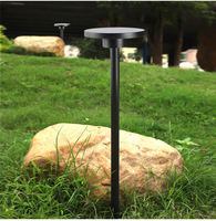 Lampu Bollard 7W IP65 3000K Lampu Taman Tahan Air Permukaan Aluminium Lampu Jalan Taman LED Sudut Sorot 360 Derajat