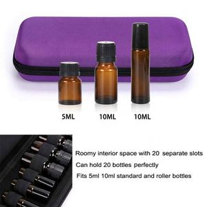 Hard Cover Essential Oil <b>Case</b> Ampoule Pipe Holder Bag Bottles Organizer <b>Case</b> Travel Carrying Perfume Sample Bag with Hand Strap - Product Image 5