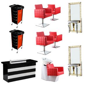 Sillas bonitas de salón de belleza, paquetes de muebles de salón de belleza, paquete de QZ-B667A - Product Image 5