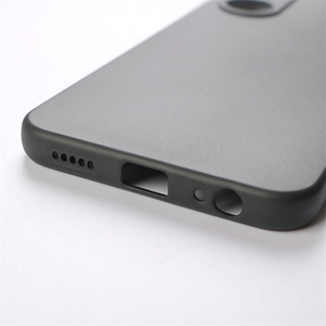 Funda Protectora de TPU Suave Totalmente Mate para <span class=keywords><strong>VIVO</strong></span> Y02S 4G, Funda Trasera de Cuero de Silicona Negra de Buena Calidad para Teléfono <span class=keywords><strong>Celular</strong></span> - Product Image 3