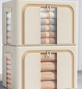 <span class=keywords><strong>2025</strong></span> <span class=keywords><strong>hot</strong></span>-bán vải màu rắn có thể gập lại hộp lưu trữ nhỏ-công suất lớn khung thép cho quần áo gấp và sắp xếp - Product Image 1