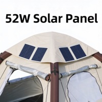 Tente solaire gonflable automatique à panneaux monocristallins avec polyester 210T 120W