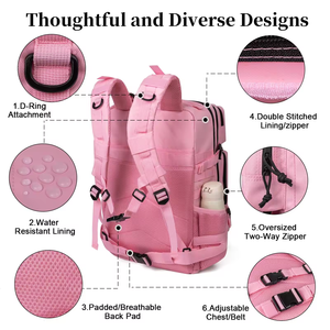 45l moto sacs étanches randonnée Molle Sports de plein air voyage étanche Nylon Tas Ransel Pria <span class=keywords><strong>sac</strong></span> <span class=keywords><strong>à</strong></span> <span class=keywords><strong>dos</strong></span> tactique pour les filles - Product Image 3