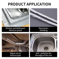 Ruban adhésif en aluminium de haute qualité, imperméable, résistant à la chaleur, sensible à la pression, avec adhésif 600 mph pour le masquage