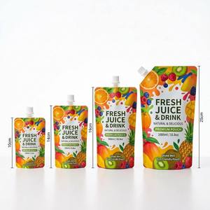Bolsas con Boquilla Impresas Personalizadas, Envases Doypack para Líquidos, Aptas para Alimentos, Jugos, Bebidas, Salsas, Reutilizables, OEM, Bajo MOQ, Venta al Por Mayor - Product Image 2