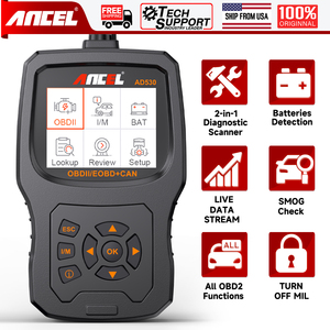 Escáner OBDII ANCEL AD530, Herramienta de Diagnóstico Automotriz, Lee y Borra Códigos de Motor con Gráficos de Datos en Tiempo Real, Actualizaciones Gratuitas de por Vida - Product Image 3