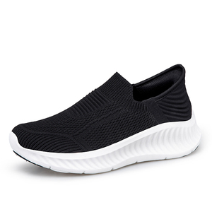 Wholesale Soft EVA Sole Casual Custom Fly Knit Slip On Shoes Men Sneakers For Women - Product Image 2