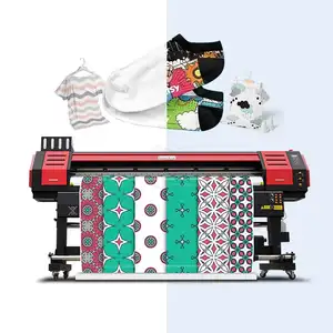 6 feet Sublimation Fabric Printer Printing On Polyester Fabric Printing Cloth Machine XP600 I3200head