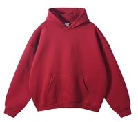 Peso pesado de manga larga de gran tamaño YKH 350GSM Fleece Sudadera con capucha en blanco Logotipo personalizado Sudaderas con capucha coloridas de alta calidad para hombres