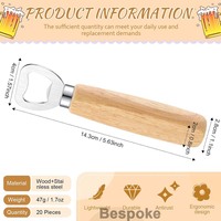Ouvre-bouteille avec logo personnalisé avec manche en bois gravé Coffret cadeau pour fête de mariage Ouvre-bouteille en acier inoxydable
